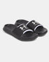 Under Armour Slide's כפכפי אנדר ארמור בצבע שחור לוגו לבן